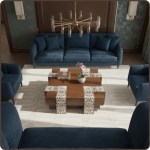 طاولة وسط زخرفة زوايا96