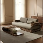 طاولة وسط لف زجاج111